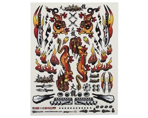 FBR1DECDOR177 CONCEPT DRAGON DECAL (ORANGE) (8.5x11")