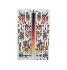 FIRE BRAND RC FBR1DECFLR412 FLAMES FIRE FADE DECAL SHEET (ORANGE/RED) (8.5x14")