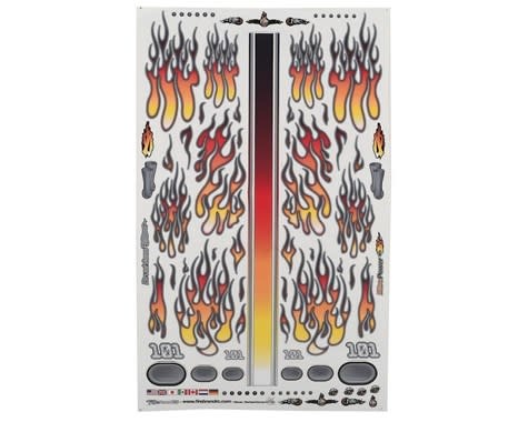 FBR1DECFLR412 FLAMES FIRE FADE DECAL SHEET (ORANGE/RED) (8.5x14")