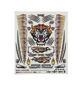 FIRE BRAND RC FBR1DECTOR146 CONCEPT TIGER DECAL ORANGE (8.5X11")