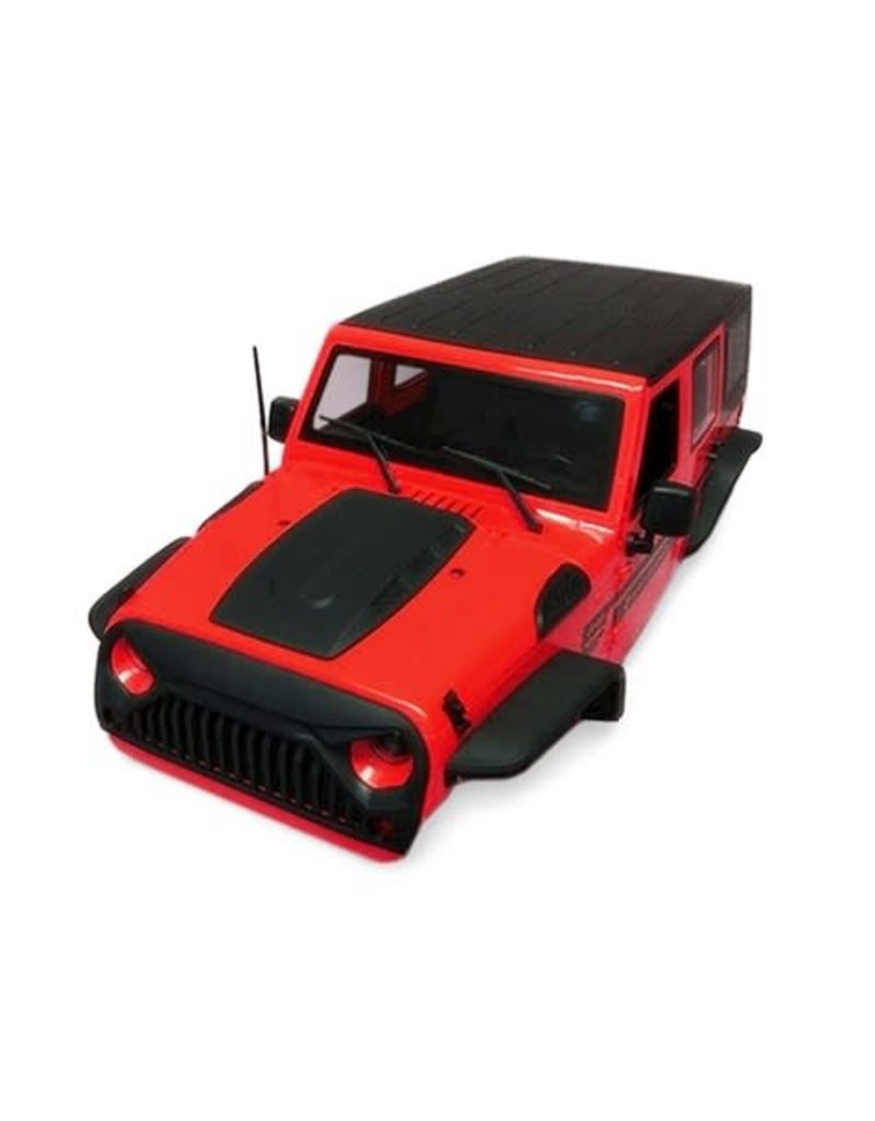 XTRA SPEED XTA-XS-59765AR XTTRA SPEEDJEEP WRANGLER HARD PLASTIC BODY RED