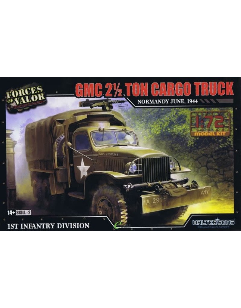 WALTERSONS WAL873006A GMC 2.5 TON CARGO TRUCK PLASTIC MODEL KIT