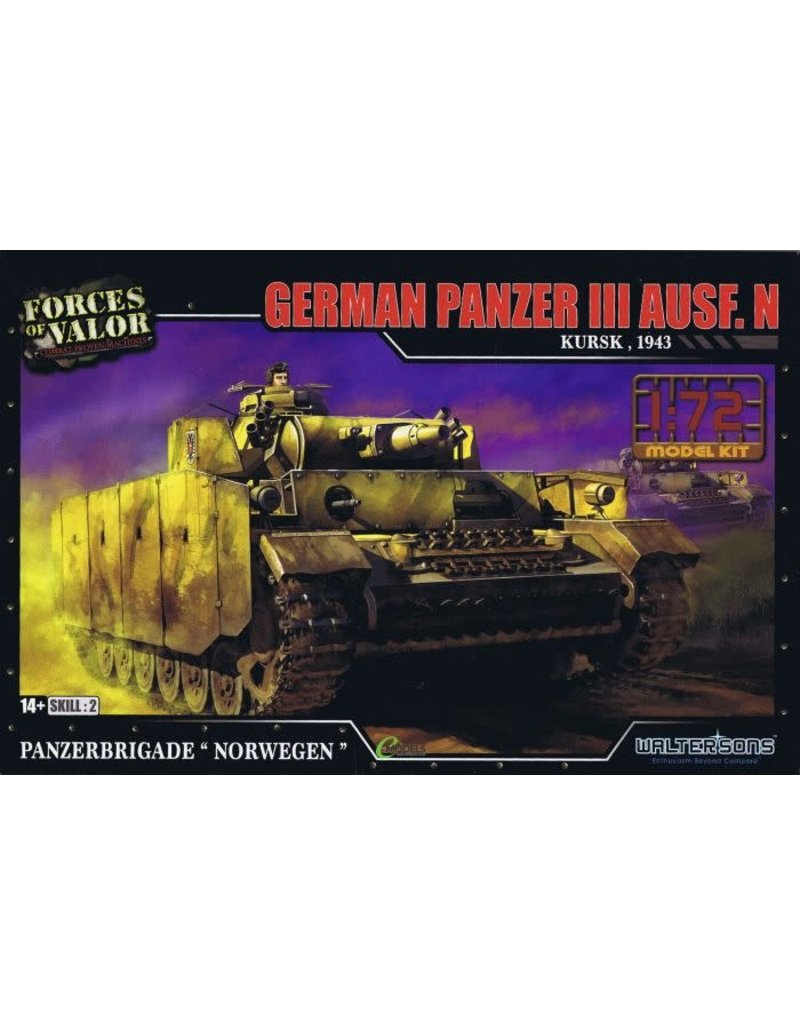WALTERSONS WAL873008A GERMAN PANZER  KURSK 1943 PLASTIC MODEL KIT
