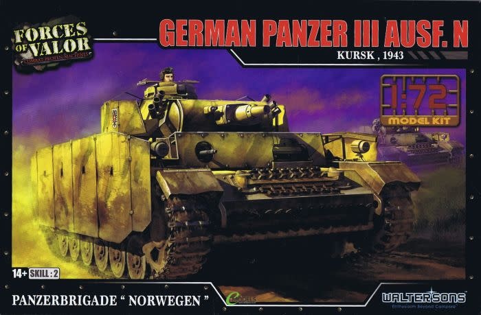 WAL873008A GERMAN PANZER KURSK 1943 PLASTIC MODEL KIT