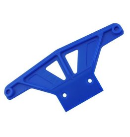 RPM RC PRODUCTS RPM81165 WIDE FRONT BUMPER FOR RUSTLER, STAMPEDE: BLUE