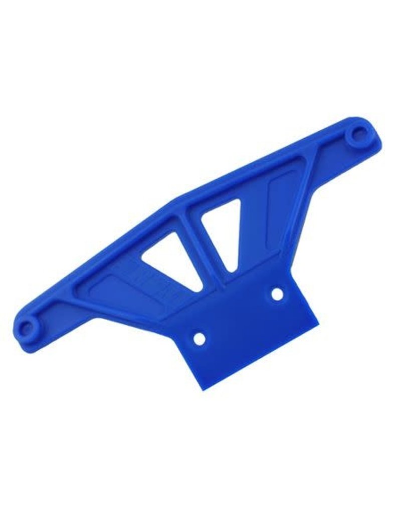 RPM RC PRODUCTS RPM81165 WIDE FRONT BUMPER FOR RUSTLER, STAMPEDE: BLUE