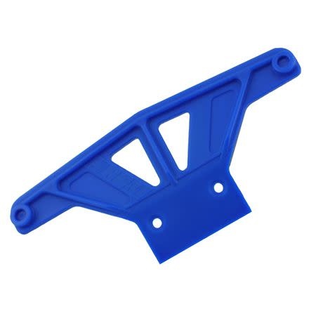 RPM81165 WIDE FRONT BUMPER FOR RUSTLER, STAMPEDE: BLUE