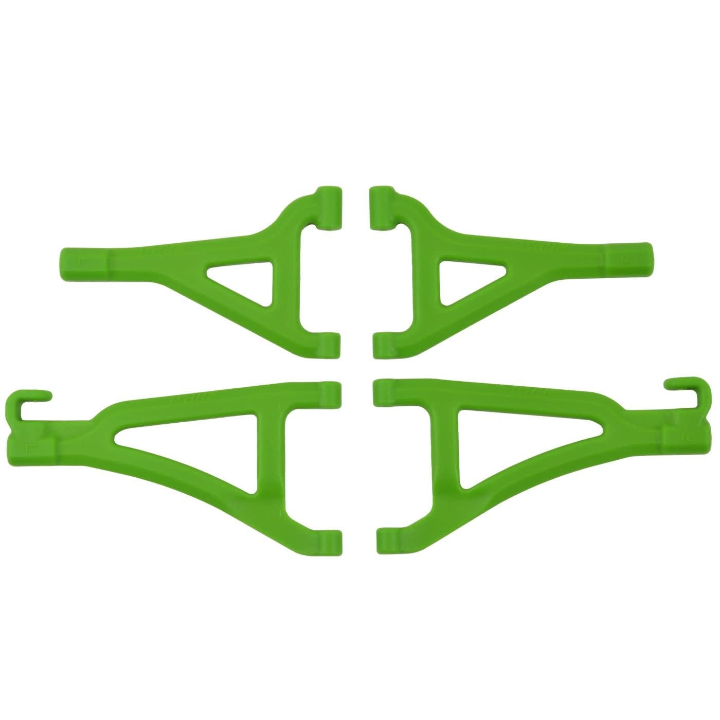 RPM80694 FRONT UPPER /LOWER A-ARM SET 1/16 E-REVO: GREEN