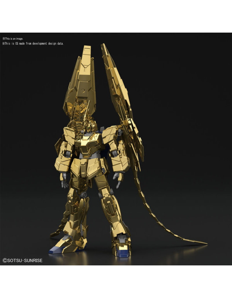 BANDAI BAS2487644 HGUC 1/144 #227 UNICORN GUNDAM 03 PHENEX (UNICORN MODE) MODEL KIT [GOLD COATING]