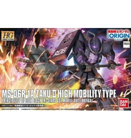 BANDAI BAS5057734 1/144  MS-06R-1A ZAKU ORTEGA II HIGH MOBILITY TYPE MODEL KIT