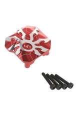 HOT RACING HRASCXT12CP02 ALUMINUM AXLE DIFFERENTIAL COVERS RED SCX10 II