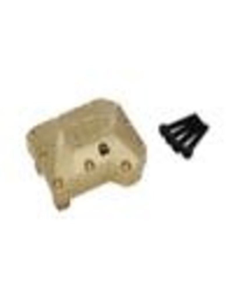 HOT RACING HRATRXF12CH01 70G BRASS HEAVY METAL AXLE DIFFERENTIAL COVER FOR TRAXXAS TRX-4
