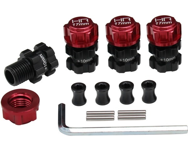 HRAATF117XT02 HEAVY DUTY 10MM OFFSET 17MM HUBS FOR ARRMA 1/10 4X4 (4)
