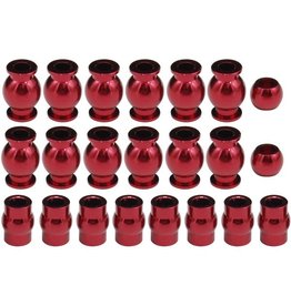 HOT RACING HRAATF160B02 ALUMINUM PIVOT BALL SET FOR ARRMA 1/10 4X4 3S