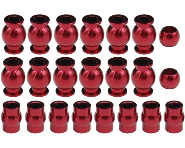 HRAATF160B02 ALUMINUM PIVOT BALL SET FOR ARRMA 1/10 4X4 3S