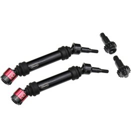 HOT RACING HRAATF288RC LIGHTWEIGHT METAL CV SPLINED DRIVE SHAFT FOR ARRMA 1/10 4X4 3S