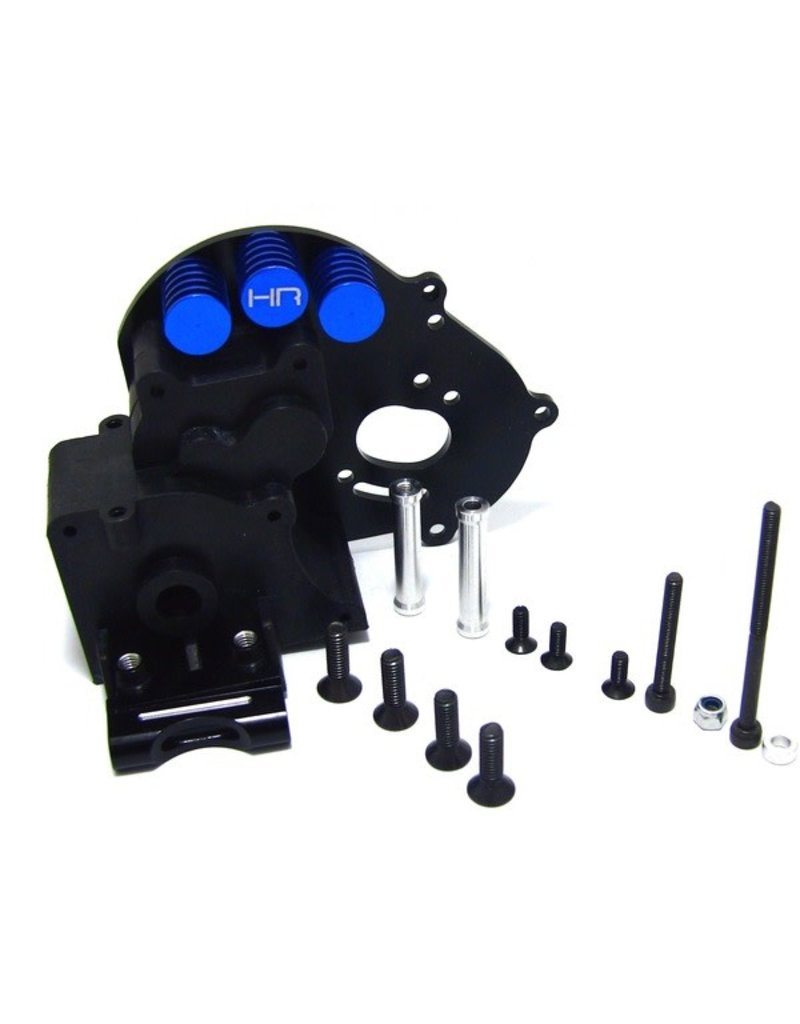 HOT RACING HRATE12GX01 COMPOSITE GEAR CASE WITH ALUMINUM MOTOR PLATE FOR TRAXXAS 2WD