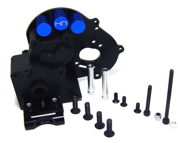 HRATE12GX01 COMPOSITE GEAR CASE WITH ALUMINUM MOTOR PLATE FOR TRAXXAS 2WD