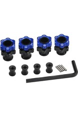 HOT RACING HRATE117FL LIGHTWEIGHT ALUMINUM 17MM HUB ADAPTERS +3MM FOR TRAXXAS 2WD