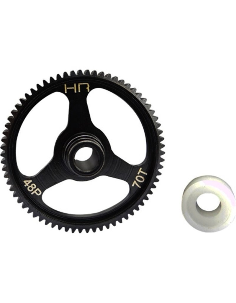 HOT RACING HRASTRF470 48P 70T STEEL SPUR GEAR FOR TRAXXAS 4-TEC 2.0, 3.0