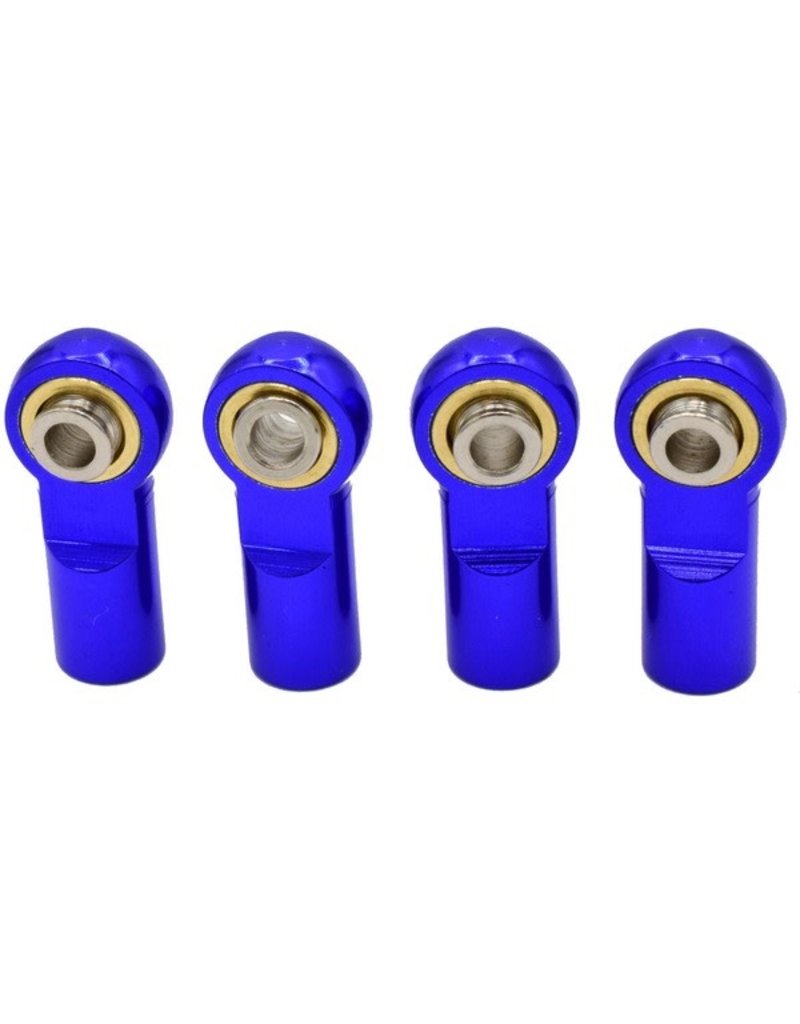HOT RACING HRARVO160AHBN06 ALUMINUM PUSH ROD ENDS FOR TRAXXAS REVO (4)