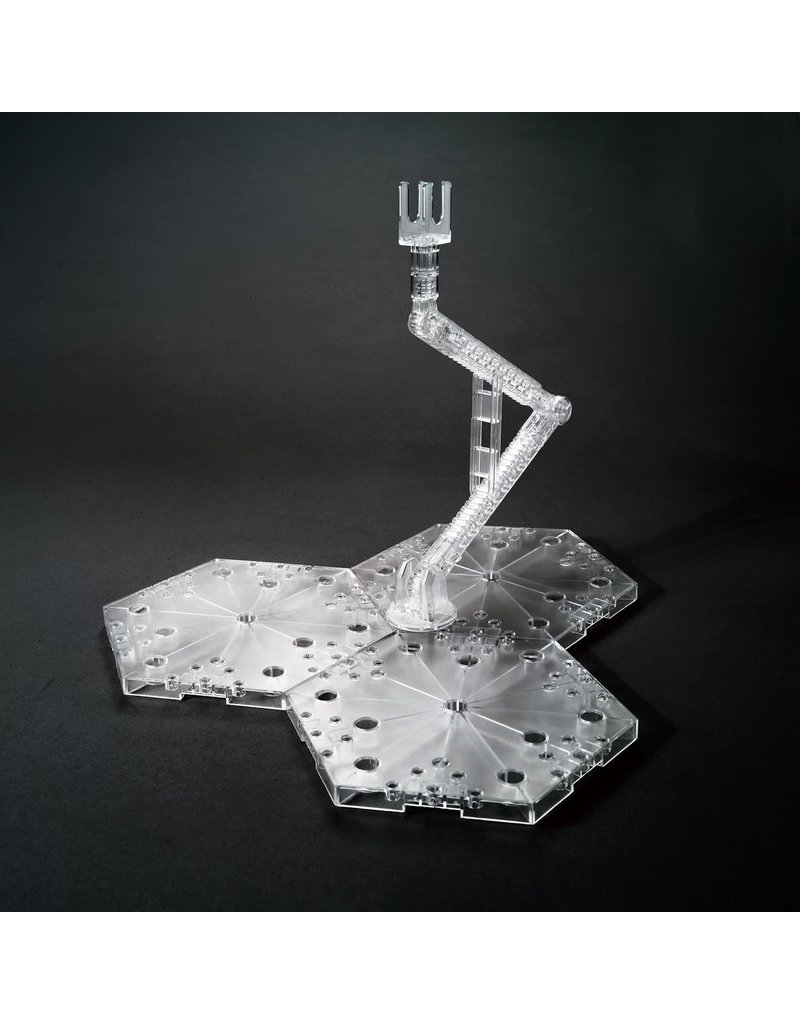 BANDAI *BAN222131 ACTION BASE 4 1/100 DISPLAY STAND: CLEAR