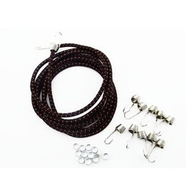 HOT RACING HRAACC468K21 1/10 SCALE BUNGEE CORD KIT: BLACK/RED