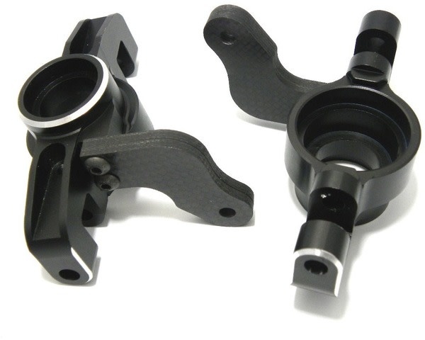 HRAFVE2101 ALUMINUM STEERING KNUCKLE WITH GRAPHITE ARM FOR LOSI 5IVE-T