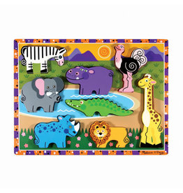 MELISSA & DOUG MD3722 SAFARI CHUNKY PUZZLE