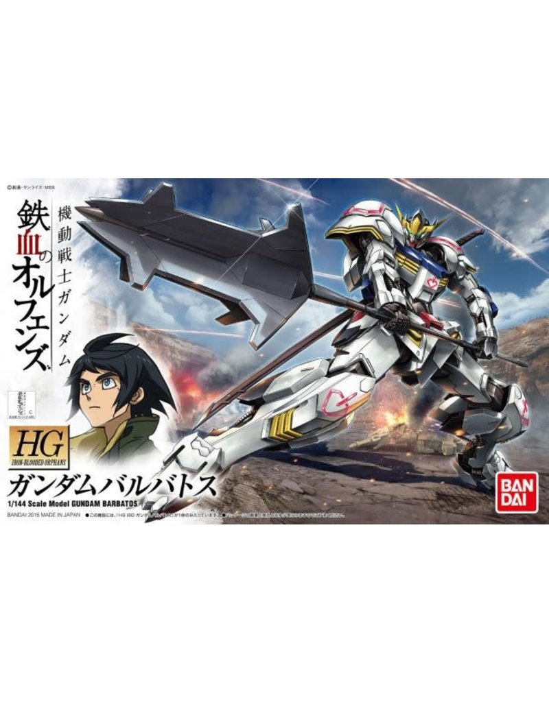 BANDAI BAS2314532 HGIBO 1/144 #01 GUNDAM BARBATOS "IRON BLOODED ORPHANS" MODEL KIT