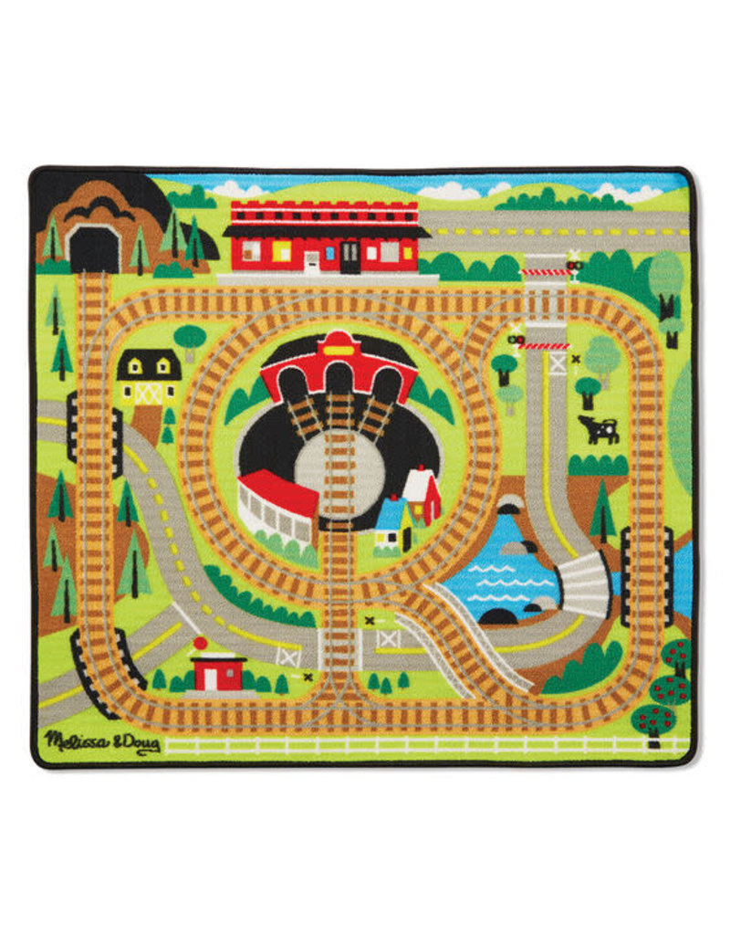 MELISSA & DOUG MD9554 ROUND THE RAILS TRAIN RUG