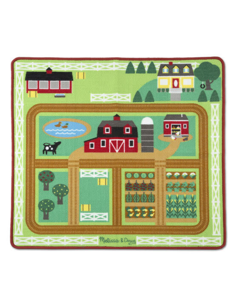 MELISSA & DOUG MD9425 ROUND THE BARNYARD FARM RUG