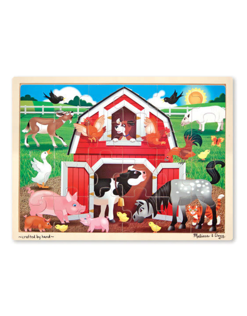 MELISSA & DOUG MD9061 BARNYARD JIGSAW 24PC