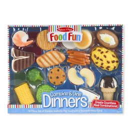 MELISSA & DOUG MD8268 FOOD FUN COMBINE & DINE DINNERS - BLUE