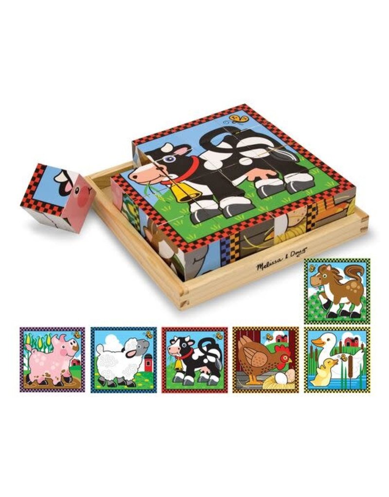 MELISSA & DOUG MD775 FARM CUBE PUZZLE