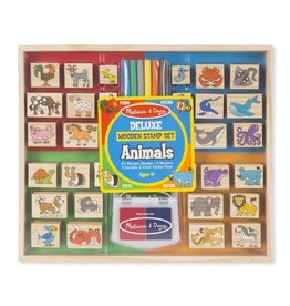 MELISSA & DOUG MD2394 DELUXE WOODEN STAMP SET - ANIMALS