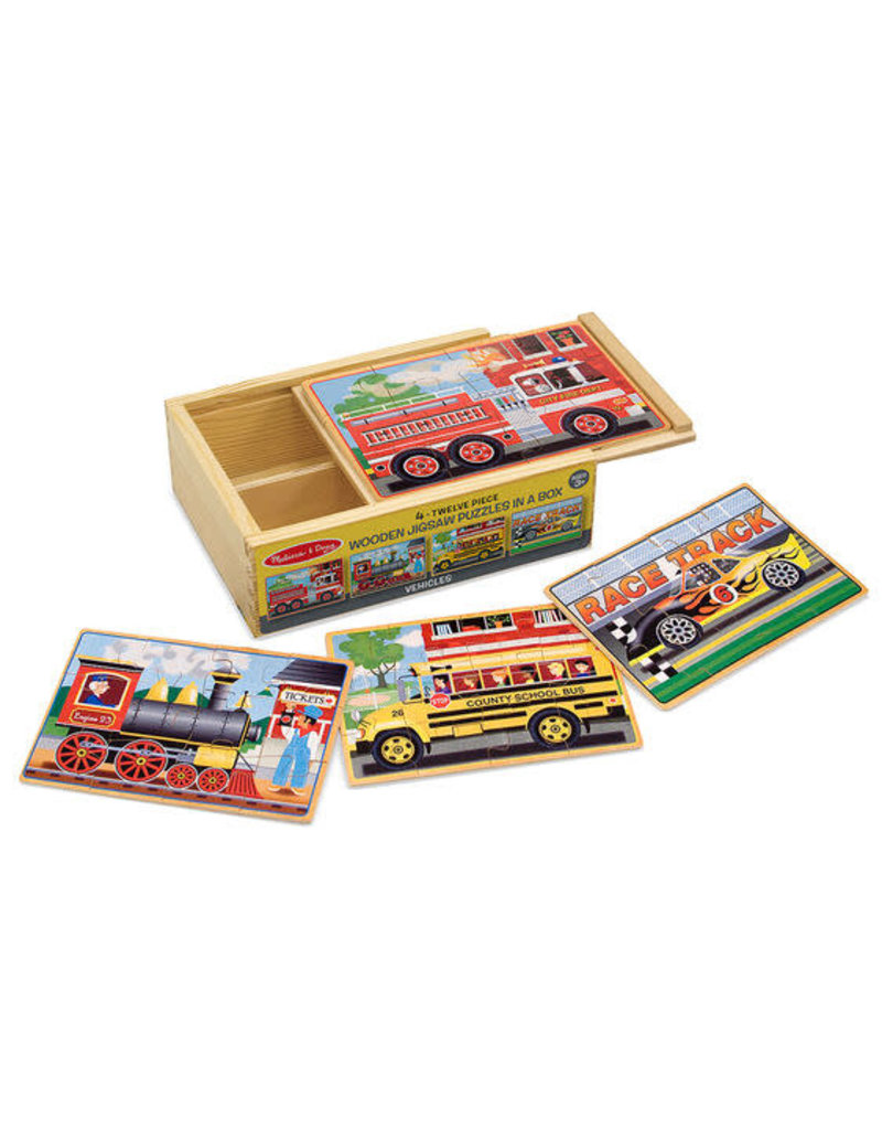 MELISSA & DOUG MD3794 VEHICLE PUZZLES IN A BOX