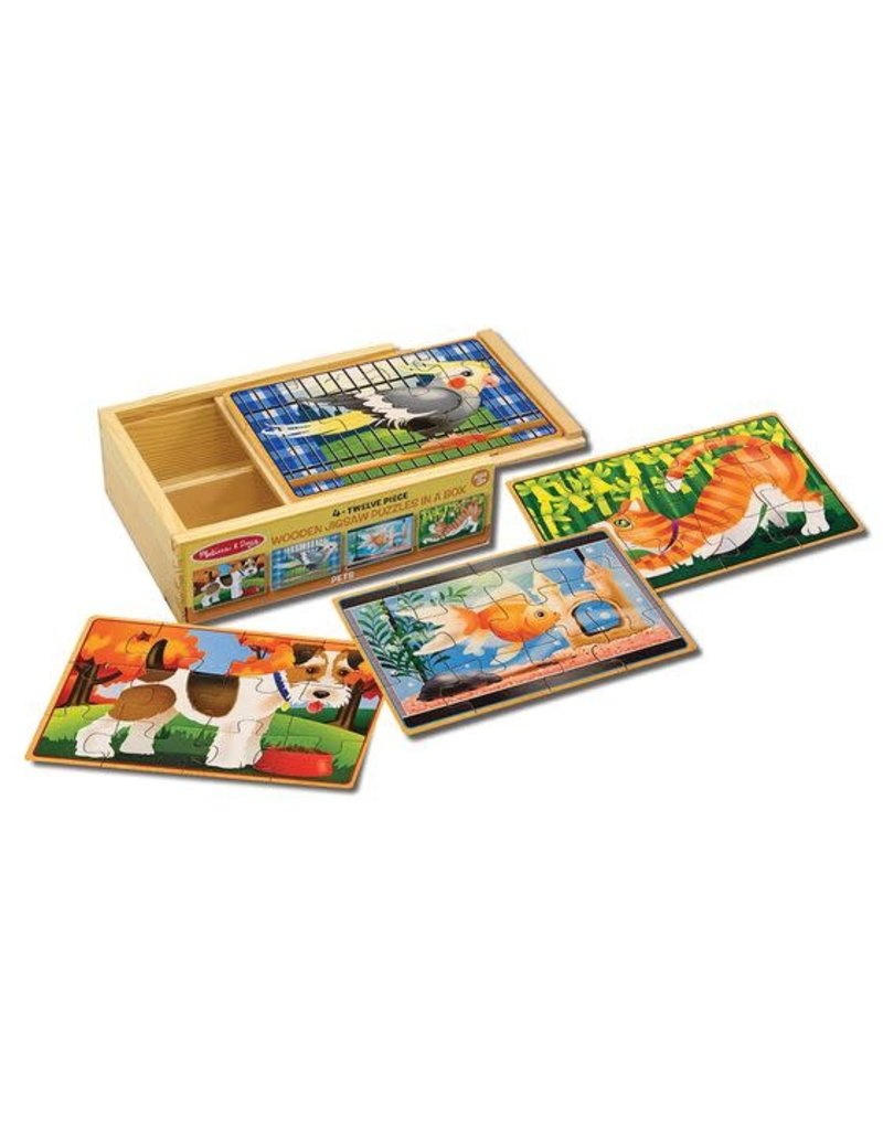 MELISSA & DOUG MD3790 PETS JIGSAW PUZZLES IN A BOX
