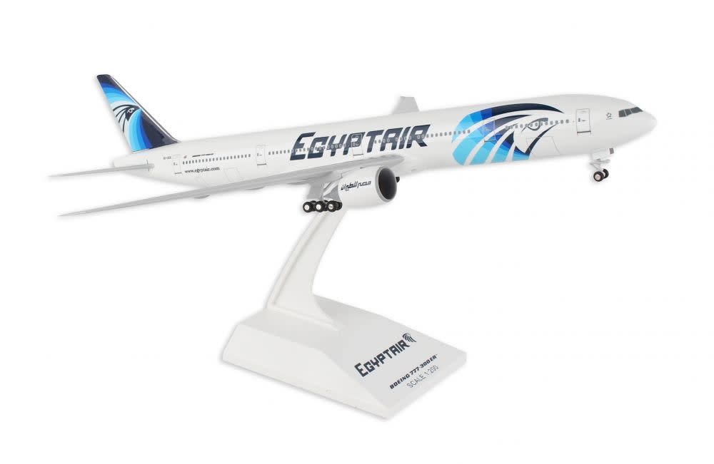 SKR855 1/200 EGYPT AIR B777-300ER W/ GEAR REG# SU-GDL