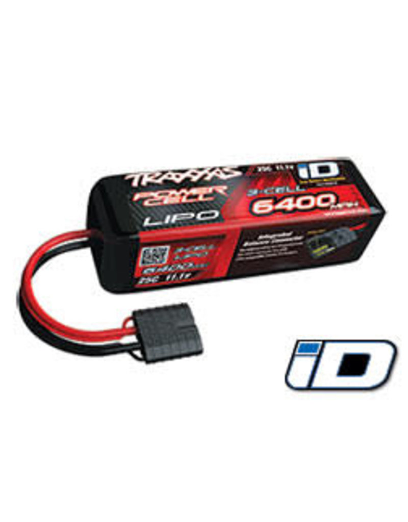 TRAXXAS TRA2857X 3S LIPO 11.1V 6400MAH 25C BATTERY: ID