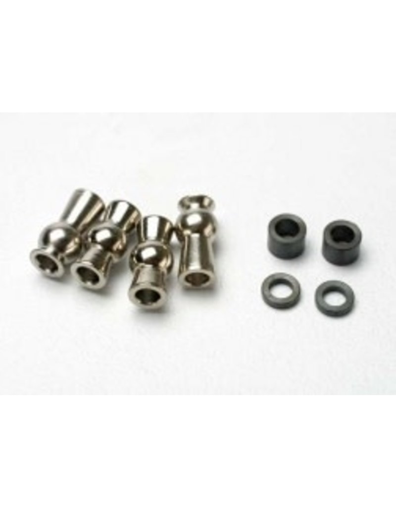 TRAXXAS TRA5355 HOLLOW BALL, TALL CENTERED (2)/ TALL OFFSET HOLLOW BALL (2)/ BUMP STEER ADJUSTMENT SHIMS; 3.5MM (2), 1.17MM (2)