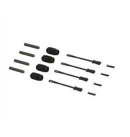 ARRMA ARA320477 BRACE ROD ENDS WITH PINS AND RETAINERS (4)