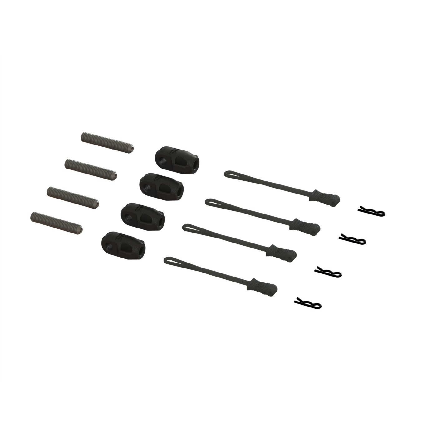 ARA320477 BRACE ROD ENDS WITH PINS AND RETAINERS (4)