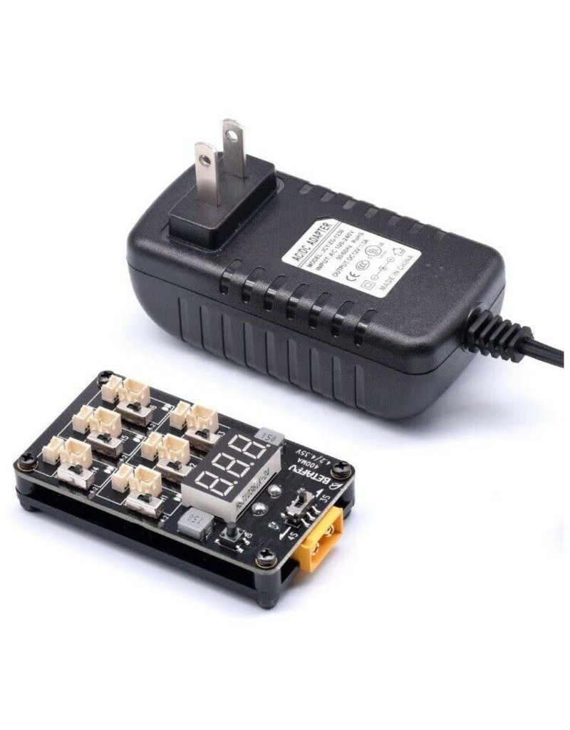 BETAFPV BETA-MC 1S MULTI CHARGER BOARD AND AC ADAPTER