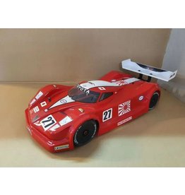 DELTA PLASTIK USA DP8501/2 1/7 SCALE TOYOTA GT ONE BODY: CLEAR