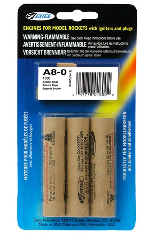 EST1600 A8-0 MODEL ROCKET ENGINES (3)