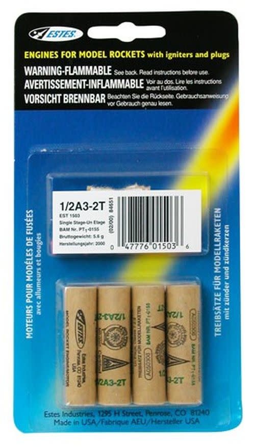EST1503 1/2A3-2T MODEL ROCKET ENGINES (4)