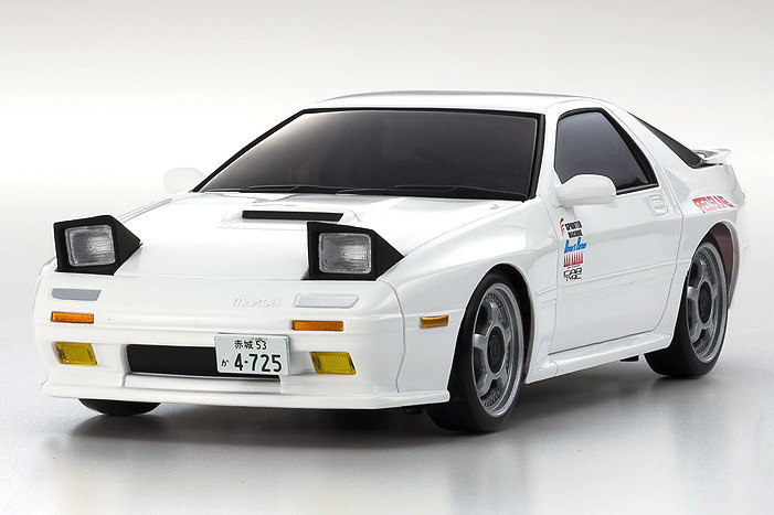 KYO32611W MINI-Z AWD INITIAL D SAVANNA RX-7 MAZDA FC3S WHITE