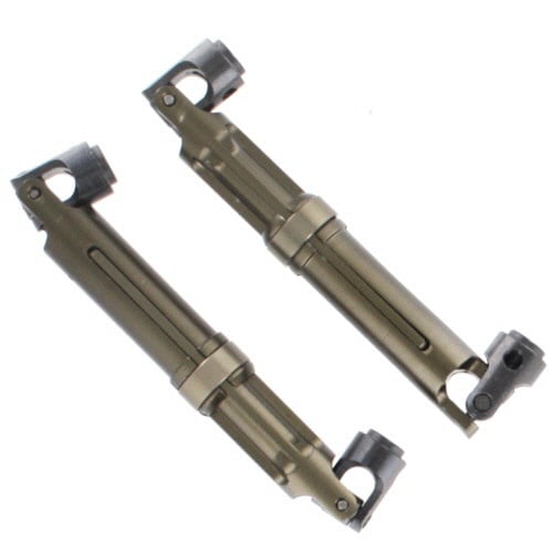 180011 MACHINED ALUMINUM CENTER DRIVE SHAFT (2PCS) GUNMETAL