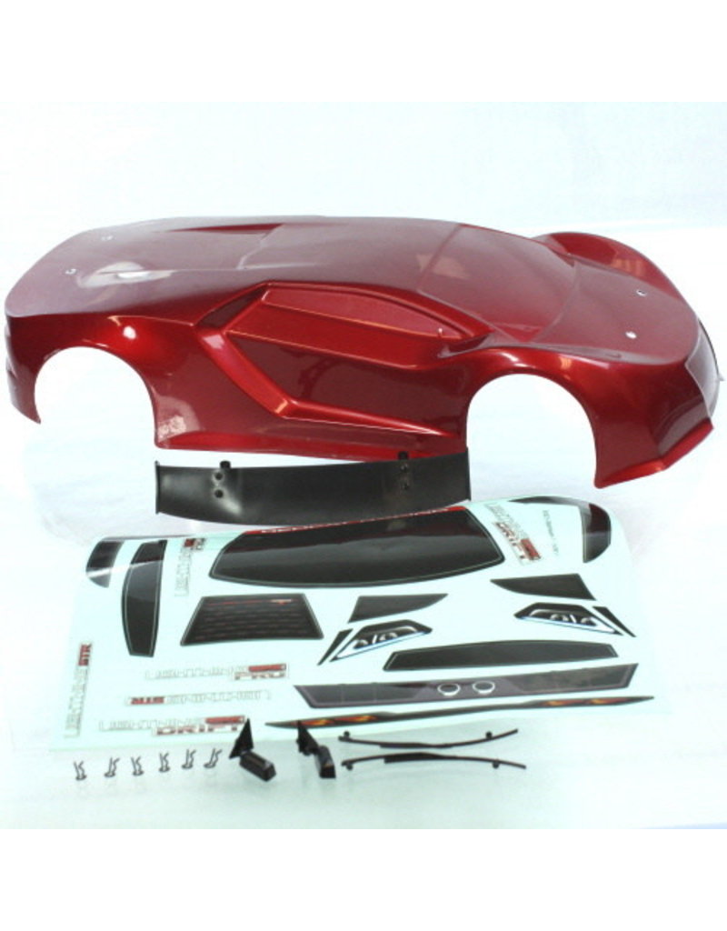 REDCAT RACING R10215 ONROAD CAR MTL BODY:  RED